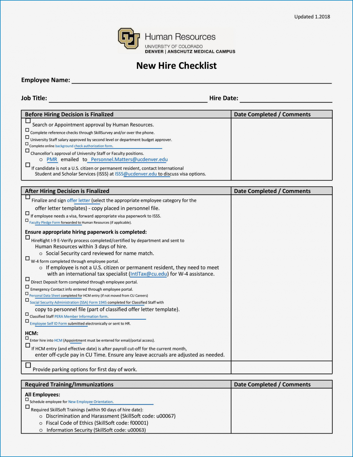 √ Onboarding Checklist Template Excel | Checklist Templates