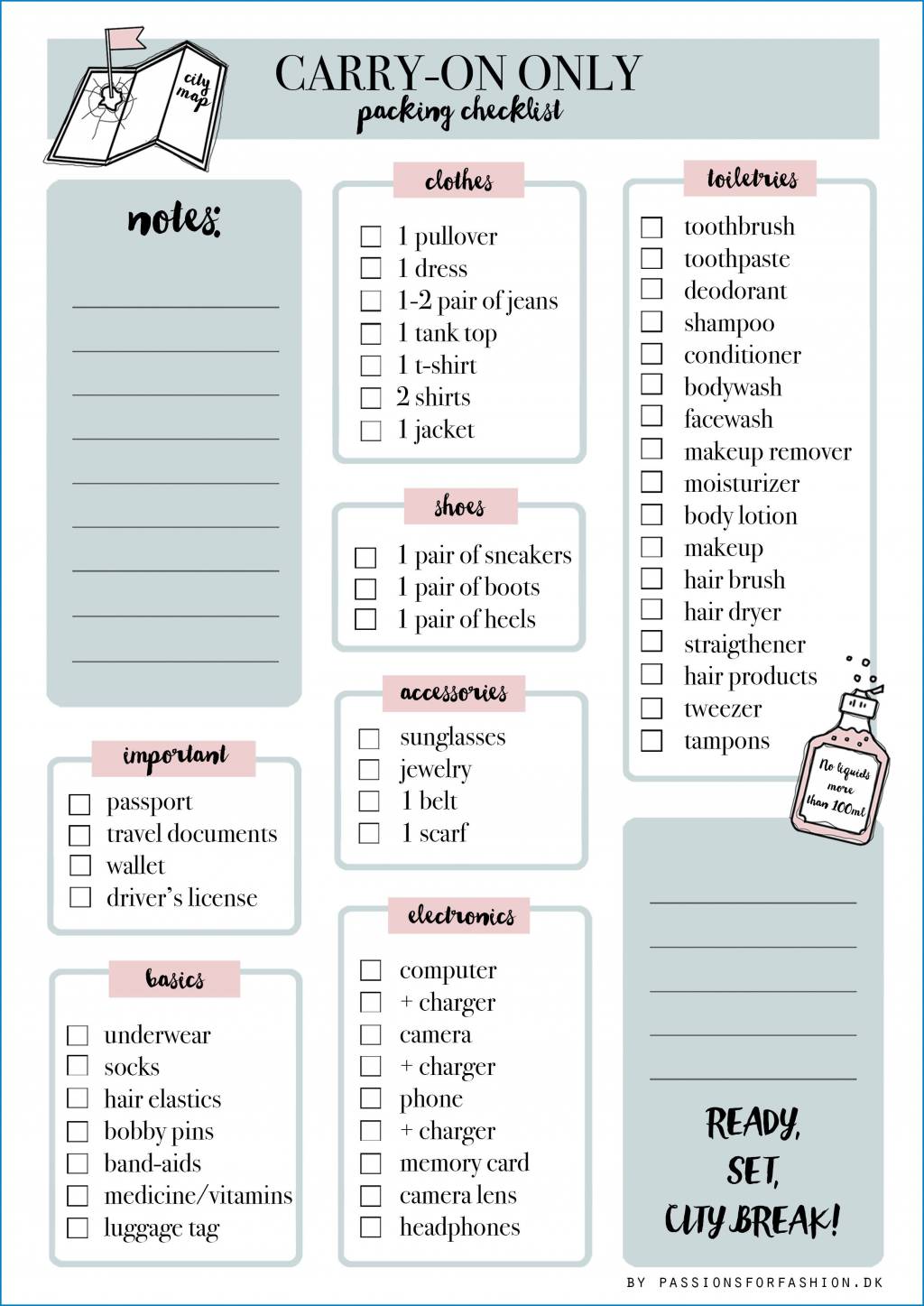 в љ Packing Checklist Template To Help You Manage Your Holiday в љ Packing Checklist Template To Help You Manage Your Holiday