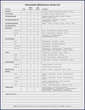 √ Free Printable HVAC Maintenance Checklist Template | Checklist Templates