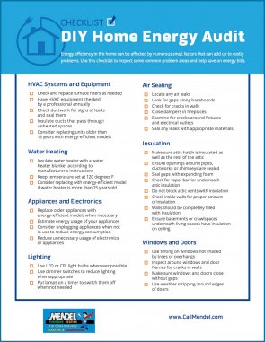 √ Free Printable Residential Energy Audit Checklist Template ...