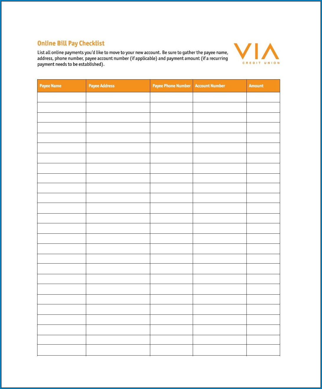 Sample of Accounts Payable Checklist Template